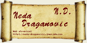 Neda Draganović vizit kartica